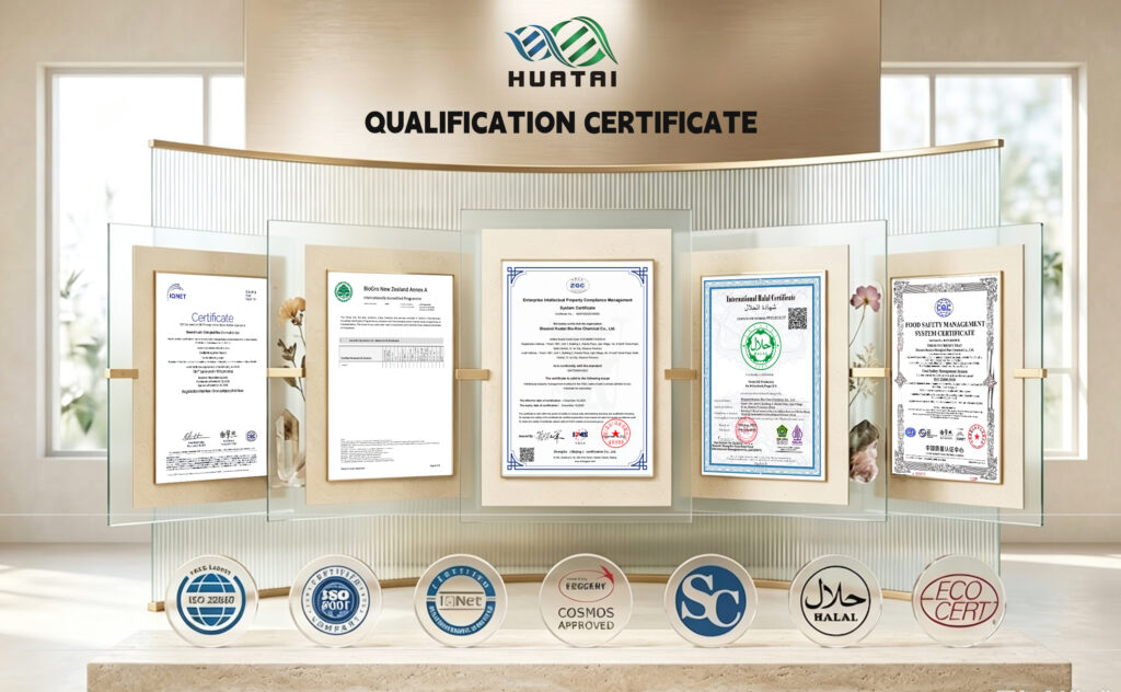 huataibio QUALIFICATION CERTIFICATES